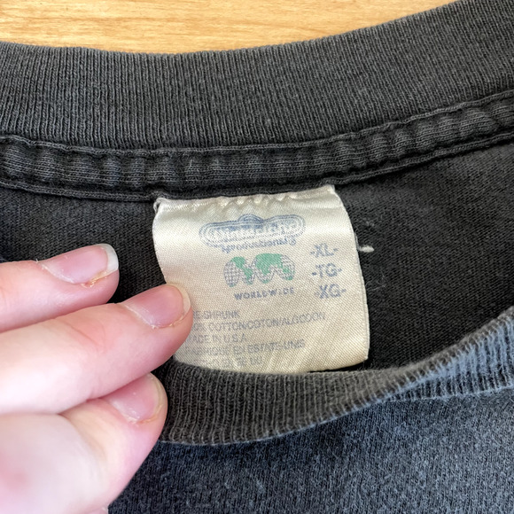 Vintage 90's Ted Nugent Guitar Winterland Tag Black XL Short Sleeve VTG T-Shirt - Picture 5 of 9